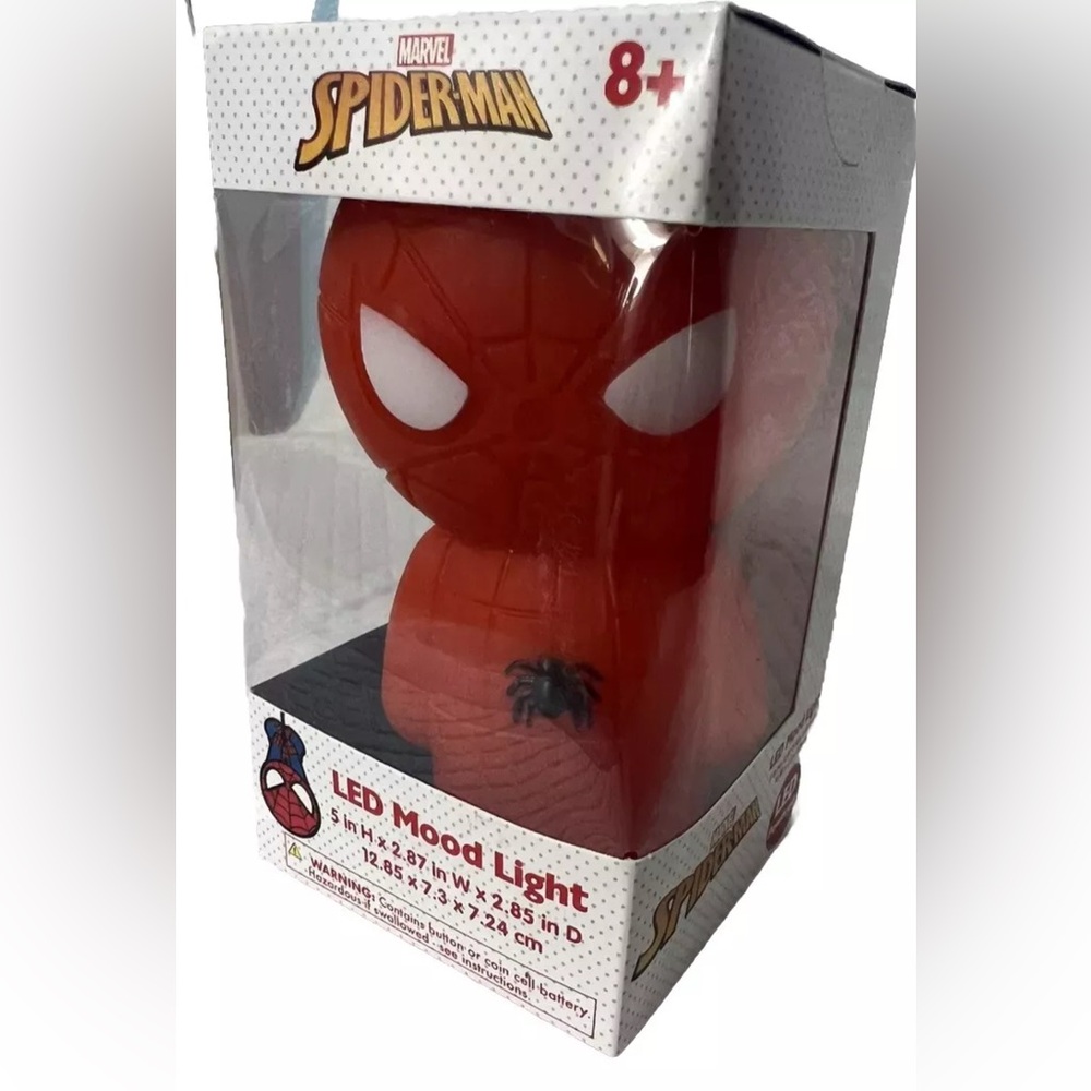 Spider Man Night Light MARVEL LED Mood Light New In Box For ages 8+ Superhero